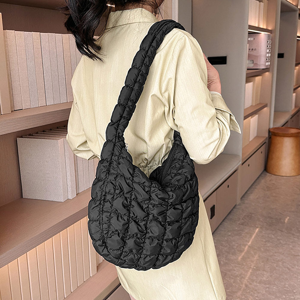 Proficient Quilted Puffer Shoulder Bag | AS REVIVAL