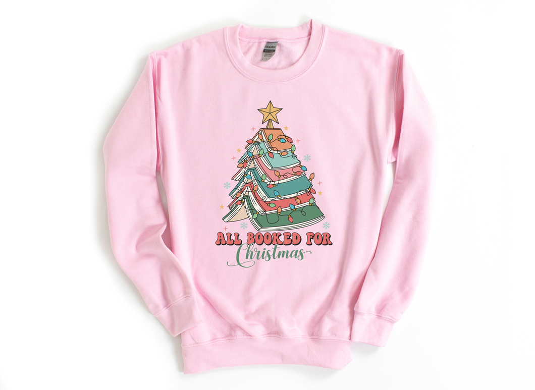 Booked for Christmas | Adult Crewneck Sweatshirt