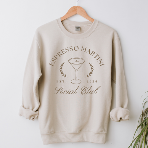 Espresso Martini Social Club | Adult Crewneck Sweatshirt