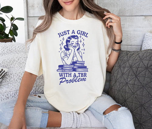 Girl with a TBR Problem | Adult Tee