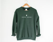 Rockin Around | Adult Forest Green Crewneck Sweatshirt