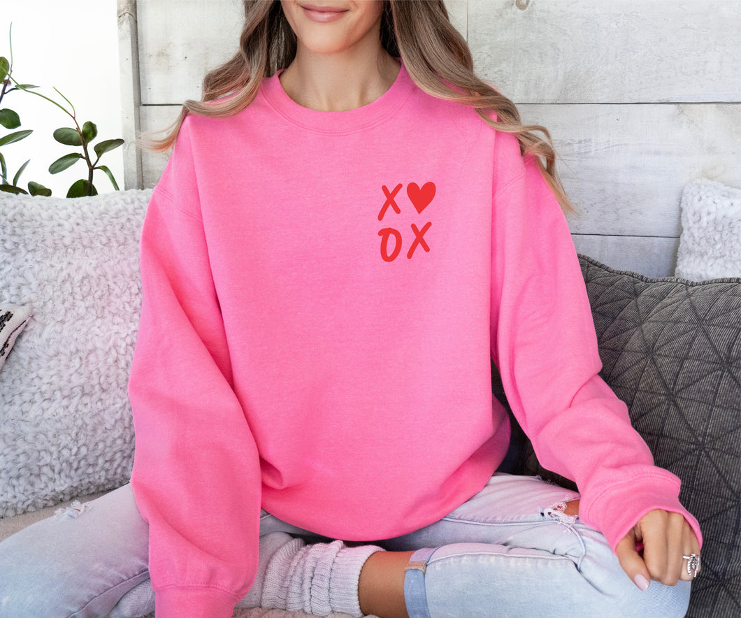 XOXO Puff Print | Adult Crewneck Sweatshirt