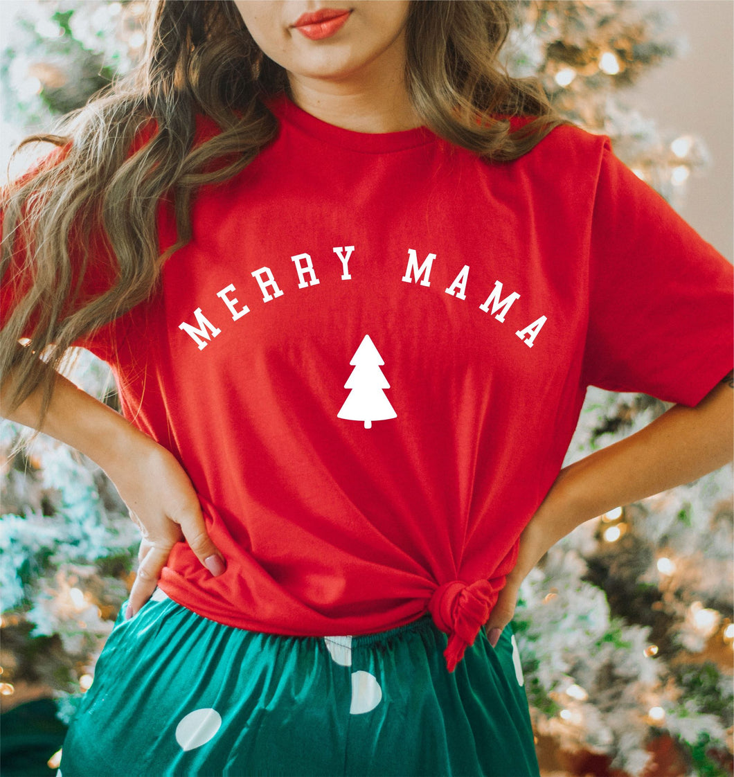 Merry Mama | Heather Red Unisex Tee
