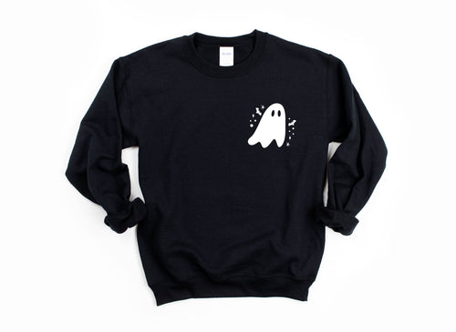 Cutie Ghost | Black Adult Pullover