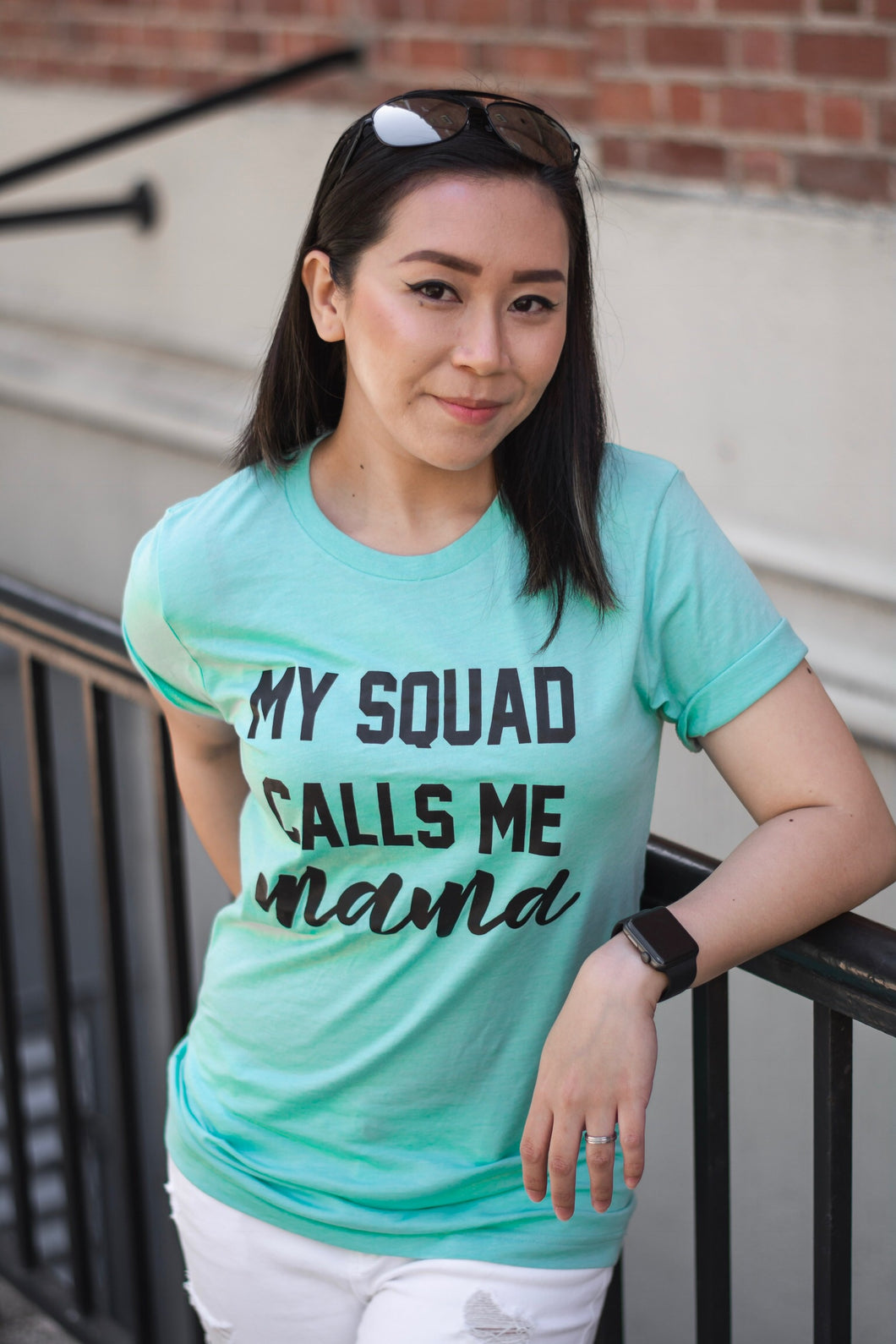 My Squad Calls Me Mama Crewneck T-Shirt – Jam Threads