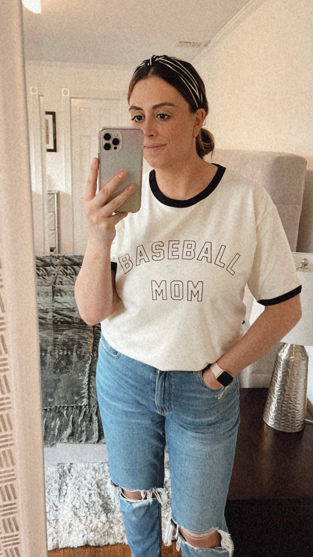 Baseball Mom | Ringer Tee