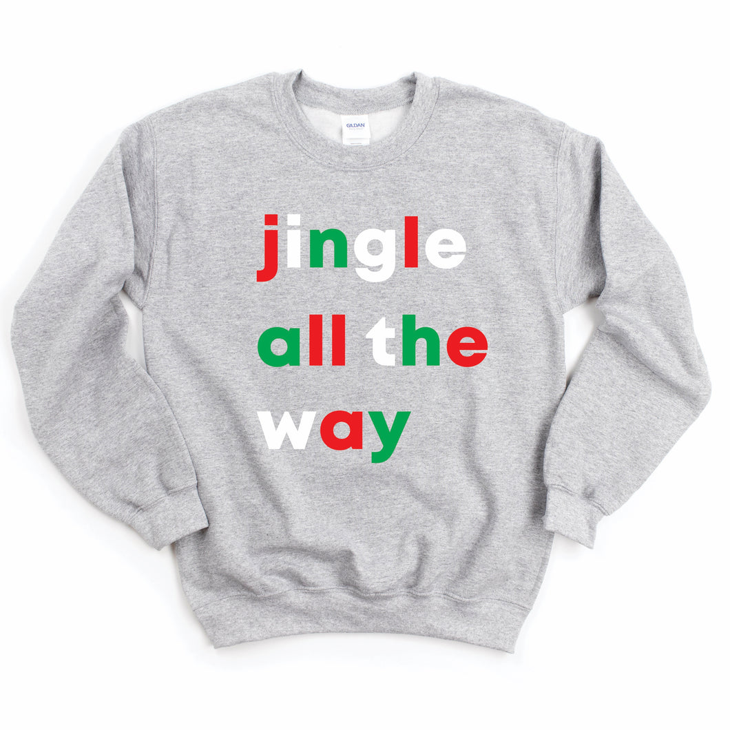 Jingle All the Way | Adult Crewneck Sweatshirt