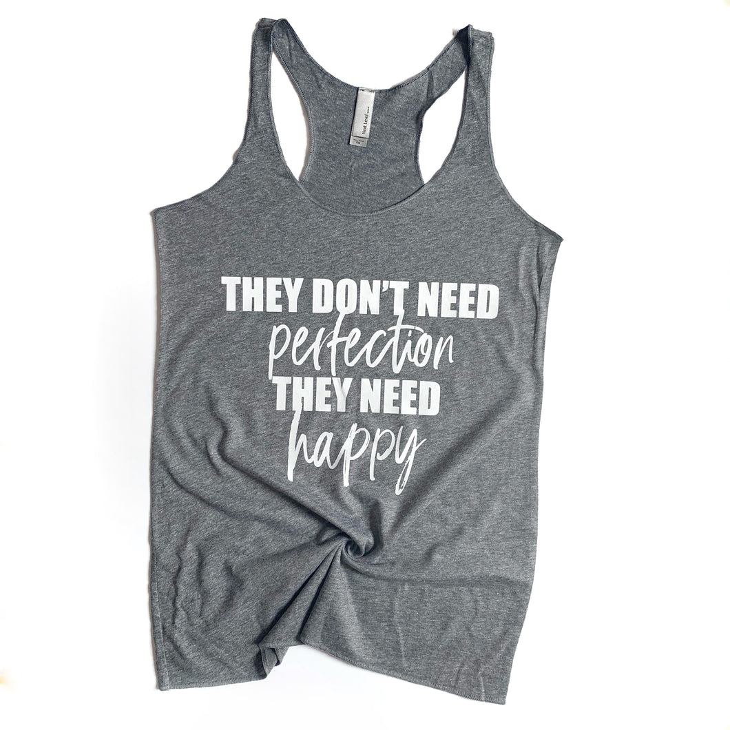 They Don't Need Perfection - Triblend Women’s tank